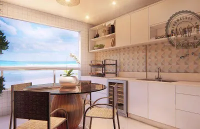Apartamento com 2 dormitórios à venda, 72 m² por r$ 470.000,00 - caiçara - praia grande/sp