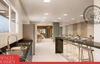 Apartamento com 2 quartos à venda na Rua Michel Alca, Cidade Ocian, Praia Grande