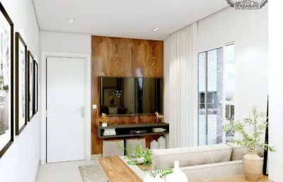 Apartamento com 1 dormitório à venda, 39 m² por r$ 400.000,00 - vila guilhermina - praia grande/sp