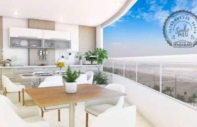 Apartamento com 2 dormitórios à venda, 91 m² por r$ 912.200,00 - caiçara - praia grande/sp