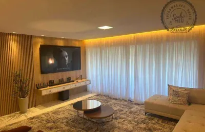 Apartamento com 3 dormitórios à venda, 148 m² por r$ 2.300.000,00 - canto do forte - praia grande/sp