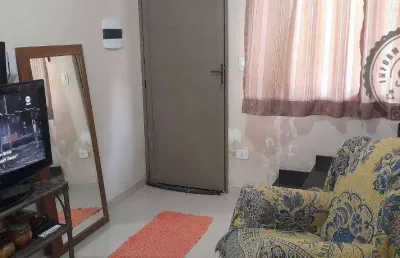 Casa em condomínio fechado com 2 quartos à venda na Rua Santa Bárbara, Vila Caiçara, Praia Grande