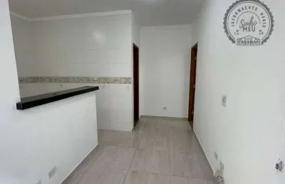 Casa em condomínio fechado com 1 quarto à venda na Avenida Doutor Antônio Sylvio Cunha Bueno, Jardim Melvi, Praia Grande
