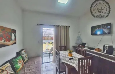 Casa em condomínio fechado com 3 quartos à venda na Avenida Anita Barrella, Balneário Maracanã, Praia Grande