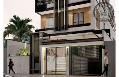 Casa em condomínio fechado com 2 quartos à venda na Rua Doutor João Sampaio, Guilhermina, Praia Grande