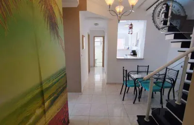 Cobertura com 3 dormitórios à venda, 147 m² por r$ 1.200.000,00 - boqueirão - praia grande/sp