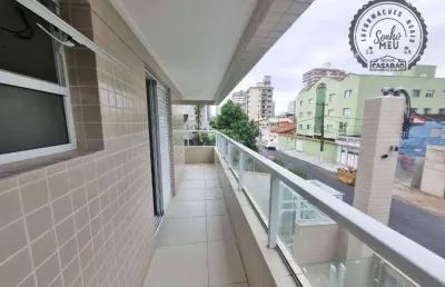 Apartamento com 2 quartos para alugar na Rua Chile, Guilhermina, Praia Grande
