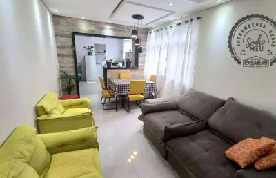 Apartamento com 2 dormitórios à venda, 72 m² por r$ 340.000,00 - vila assunção - praia grande/sp
