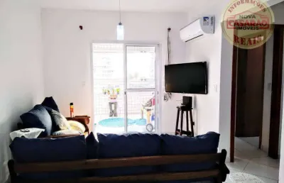 Apartamento com 2 dormitórios à venda, 80 m² por r$ 445.000,00 - vila guilhermina - praia grande/sp