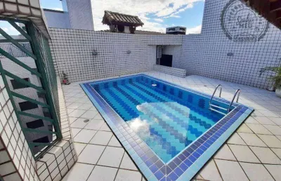 Cobertura com 4 dormitórios à venda, 220 m² por r$ 1.200.000,00 - guilhermina - praia grande/sp