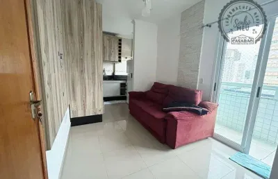 Apartamento com 1 dormitório à venda, 40 m² por r$ 320.000,00 - boqueirão - praia grande/sp