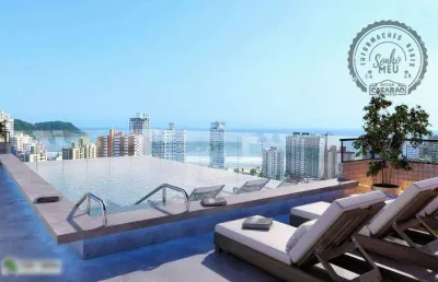Apartamento com 2 dormitórios à venda, 80 m² por r$ 606.906,82 - boqueirão - praia grande/sp