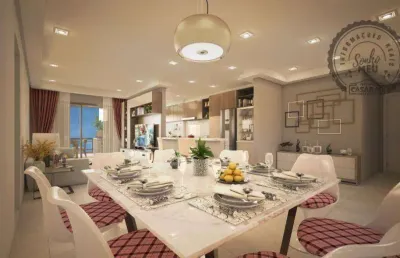 Apartamento com 3 dormitórios à venda, 127 m² por r$ 1.340.000,00 - canto do forte - praia grande/sp