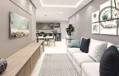 Apartamento com 2 dormitórios à venda, 80 m² por r$ 454.000,00 - ocian - praia grande/sp