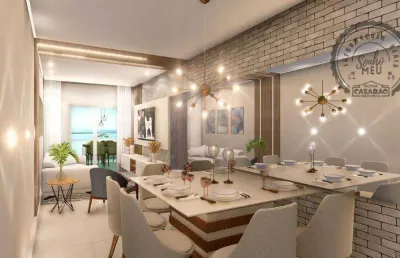 Apartamento com 2 dormitórios à venda, 75 m² por r$ 495.000,00 - jardim caiahu - mongaguá/sp