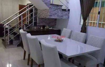 Sobrado com 3 dormitórios à venda, 158 m² por r$ 799.000,00 - jardim santa clara - guarulhos/sp