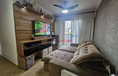 Morada das arvores - apartamento com 3 dormitórios à venda, 65 m² por r$ 390.000 - picanco - guarulhos/sp