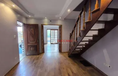 Sobrado com 5 dormitórios para alugar, 250 m² por r$ 3.700,00/mês - parque continental ii - guarulhos/sp