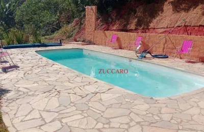 Chácara com 2 dormitórios à venda, 1600 m² por r$ 790.000,00 - luiz fagundes - mairiporã/sp
