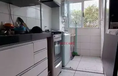 Apartamento com 2 dormitórios à venda, 45m² por r$278.000 - ponte grande - guarulhos/sp
