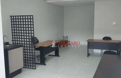Sala para alugar, 35 m² por r$ 1.565,00/mês - vila galvão - guarulhos/sp