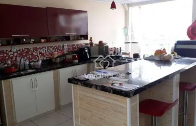 Sobrado com 3 dormitórios à venda, 229 m² por r$ 490.000,00 - jardim itapeva - mauá/sp