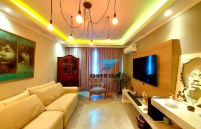 Apartamento reformado com 3 quartos em prédio com churrasqueira - praia do tombo, guarujá.