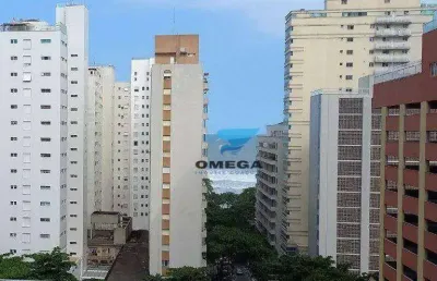 Perto da praia - apartamento com 1 quarto - prédio com lazer - 1 vaga - praia das pitangueiras, guarujá.
