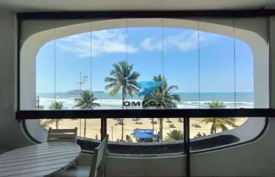 Apartamento com 4 dormitórios à venda de frente para o mar na praia das astúrias