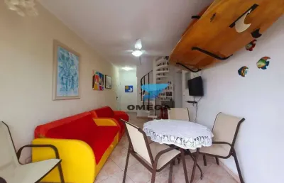 Cobertura com 2 dormitórios à venda, 100 m² por r$ 490.000,00 - tombo - guarujá/sp