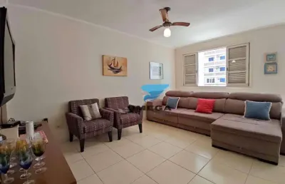 Apartamento á venda na praia das asturias, duas quadras do mar com 3 dormitórios e vaga