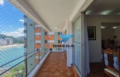 Apartamento com varanda vista mar, com 5 dormitórios à venda na praia das astúrias - guarujá/sp