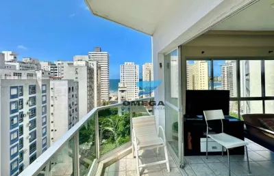 Praia das pitangueiras, guarujá, vista mar, perto da praia, 4 dormitórios (1 suíte), sala para 2 ambientes, varanda, lazer e 2 vagas