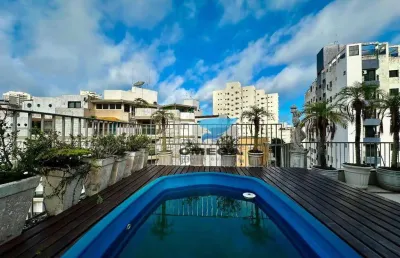 Cobertura à venda no tombo em guarujá | omega imóveis
