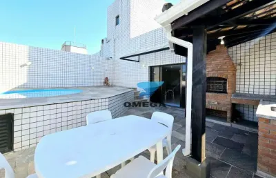 Cobertura â venda na praia do tombo no guarujá i omega imóveis