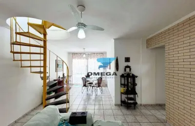Cobertura duplex à venda na praia das astúrias no guarujá i omega imóveis