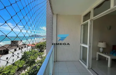 Apartamento à venda com vista para o mar em na pitangueiras no guarujá | omega imóveis