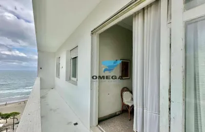 Apartamento reformado com vista mar à venda na praia das pitangueiras no guarujá i omega imoveis