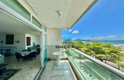 Apartamento frente mar à venda na praia das pitangueiras no guarujá i omega imoveis