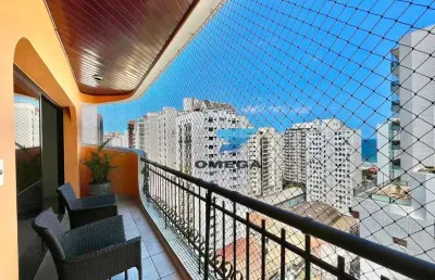 Apartamento com vista mar e reformado à venda pertinho do mar na praia das pitangueiras - guarujá/sp. localização privilegiada!