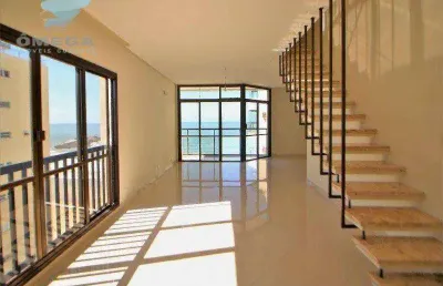 Cobertura com 4 dormitórios à venda, 500 m² por r$ 3.500.000,00 - pitangueiras - guarujá/sp