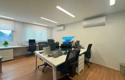 Sala comercial reformada à venda na praia das pitangueiras no guarujá i omega imoveis