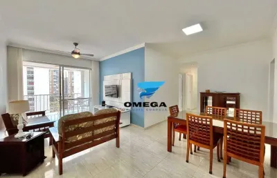 Apartamento com 3 dormitórios à venda, 90 m² por r$ 590.000,00 - pitangueiras - guarujá/sp
