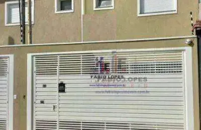 Sobrado com 3 dormitórios à venda, 125 m² por r$ 615.000,00 - vila homero thon - santo andré/sp