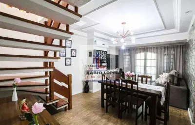 Casa com 4 dormitórios à venda por r$ 750.000 - vila tibiriçá - santo andré/sp