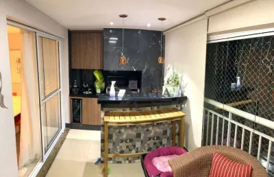 ** edifício accanto - porteira fechada - maravilhoso apartamento c/ ampla varanda gourmet c/ churrasqueira **