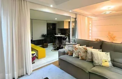 ** collori - oportunidade - cinematográfico apto. ensolarado em andar alto c/ ampla varanda gourmet c/ churrasqueira - 2 vagas **