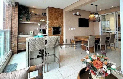 ** islas baleares - oportunidade - maravilhoso apto. em andar alto c/ ampla varanda gourmet c/ churrasqueira - 4 vagas + depósito **