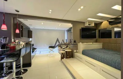 ** concept anália franco - oportunidade - maravilhoso studio c/ varanda gourmet em localização privilegiada no anália franco - 1 vaga **