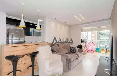 ** vision anália franco - imperdível - lindo studio em andar alto c/ ampla varanda gourmet **